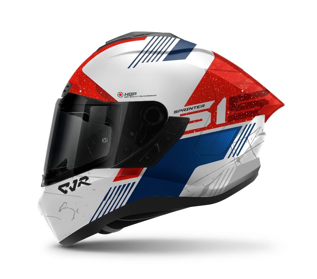 White Red Blue - DArk Visor - Speed