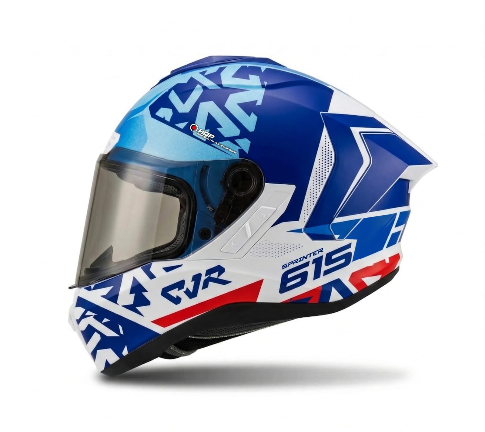 White Blue Red- Dark Visor - Rush